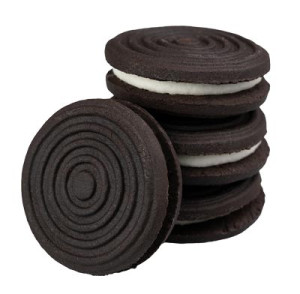 Kakaokekse mit Vanille-Creme