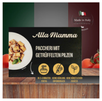 Fertiggericht Paccheri mit getrüffelten Pilzen