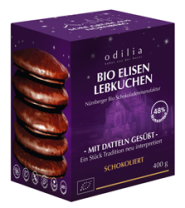 Bio Elisen Lebkuchen 5 Stück schokoliert