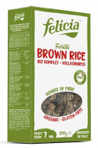 Bio Fusilli Brown Rice Vollkornreis