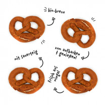 Bio Brezen 4 Stück, frisch gebacken