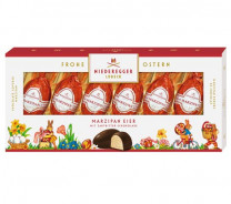 Marzipan-Eier mit Zartbitter-Schokolade