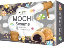 Mochi Sesame Klebreiskuchen mit Füllung