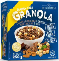 Granola mit dunkler Schokolade und Nüssen