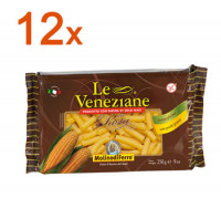 Sparpaket 12 x Le Veneziane Tubetti Rigati Makkaroni - glutenfrei