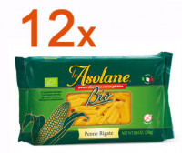 Sparpaket 12 x Le Asolane Penne Rigate Bio - glutenfrei