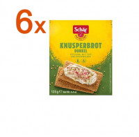 Sparpaket 6 x Knusperbrot dunkel - glutenfrei