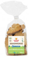 Bio Hasenkekse mit Vollmilchschokolade - glutenfrei
