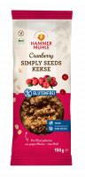 Bio Simply Seeds Kekse Cranberry - glutenfrei