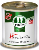 Hirschbraten in cremiger Hirschsauce - glutenfrei