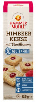 Himbeer Kekse mit Vanillecreme - glutenfrei