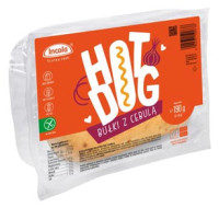 Hot-Dog Brötchen mit Zwiebeln - glutenfrei