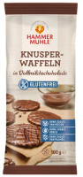 Knusperwaffeln in Vollmilchschokolade - glutenfrei