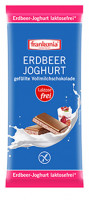 Erdbeer-Joghurt gefüllte Vollmilchschokolade laktosefrei - glutenfrei
