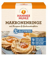 Bio Makronenringe mit Marzipan & Aprikosenkonfitüre - glutenfrei