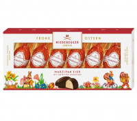Marzipan-Eier mit Zartbitter-Schokolade - glutenfrei