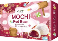 Mochi Red Bean Klebreiskuchen mit Füllung - glutenfrei