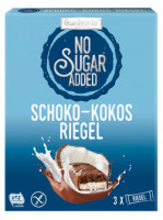 No Sugar Added Schoko-Kokosriegel - glutenfrei