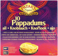 Pappadums Knoblauch - glutenfrei