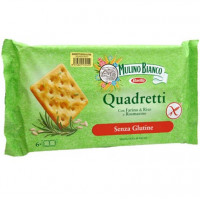 Quadretti Cracker mit Rosmarin - glutenfrei
