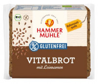 Bio Vitalbrot mit Leinsamen - glutenfrei