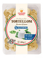 Tortelloni mit Ricotta & Spinat - glutenfrei
