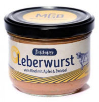 Delikatess-Rinderleberwurst Apfel-Zwiebel - glutenfrei