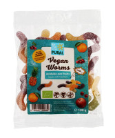 Vegan Worms saure Fruchtgummis - glutenfrei
