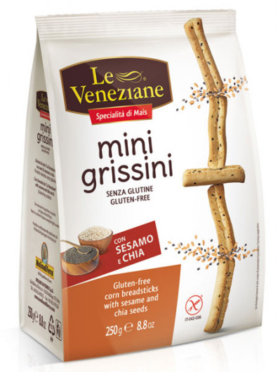 Le Veneziane Mini Grissini mit Sesam und Chia