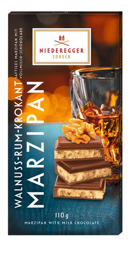 Marzipan Tafel Walnuss-Rum-Krokant