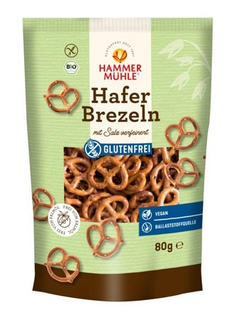 Bio Haferbrezeln mit Salz
