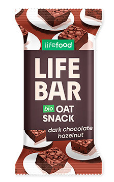 Bio Lifebar Oat Snack Dark Chocolate Hazelnut