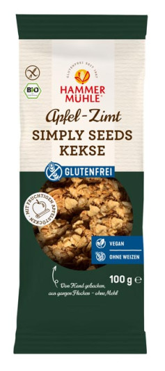 Bio Apfel-Zimt Simply Seeds Kekse