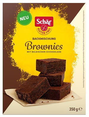 Backmischung Brownies mit belgischer Schokolade