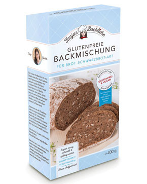Glutenfreie Backmischung für Brot Schwarzbrot-Art