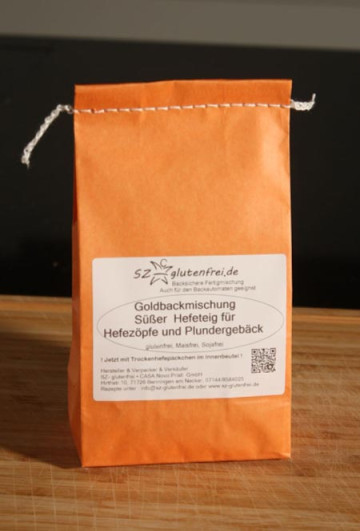 Backmischung süßer Hefeteig für Hefezöpfe & Plundergebäck