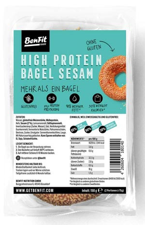 High Protein Bagel Sesam