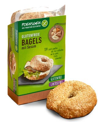 Glutenfreie Bagels mit Sesam