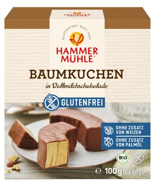 Bio Baumkuchen in Vollmilchschokolade
