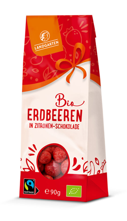 Bio Erdbeeren in Zitronen-Schokolade