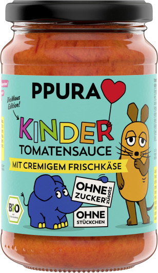 Bio Kinder Tomatensauce mit Frischkäse