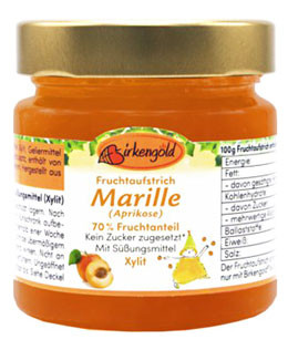 Fruchtaufstrich Marille Aprikose ohne Zuckerzusatz