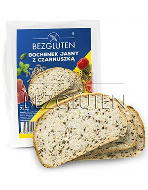 Helles Brot mit Schwarzkümmel und Sonnenblumen