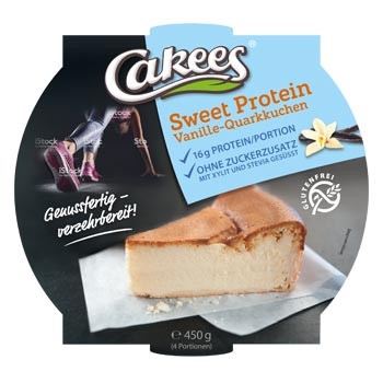 Sweet Protein Vanille-Quarkkuchen ohne Zuckerzusatz