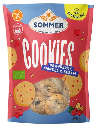 Bio Cookies Cranberry, Mandel & Sesam