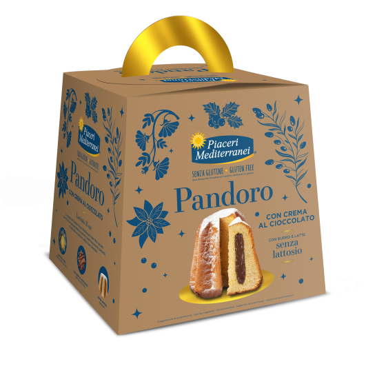 Pandoro con Crema al Cioccolato