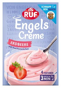 Engels Creme Erdbeere mit Fruchtstückchen