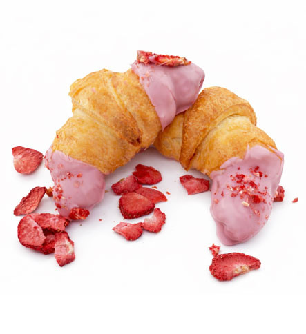 Erdbeer-Croissants 2 Stück, frisch gebacken
