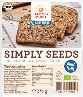 Bio Simply Seeds Fünf-Saatenbrot