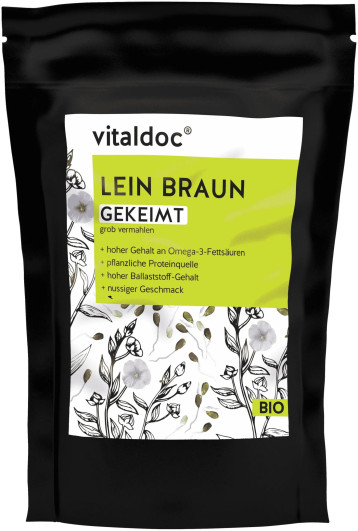 Bio Lein Braun gekeimt
